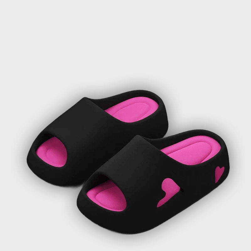 Sofia - Lightweight Heart Design Flip Flops