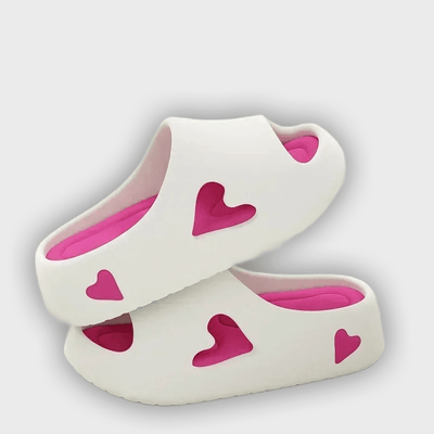 Sofia - Lightweight Heart Design Flip Flops