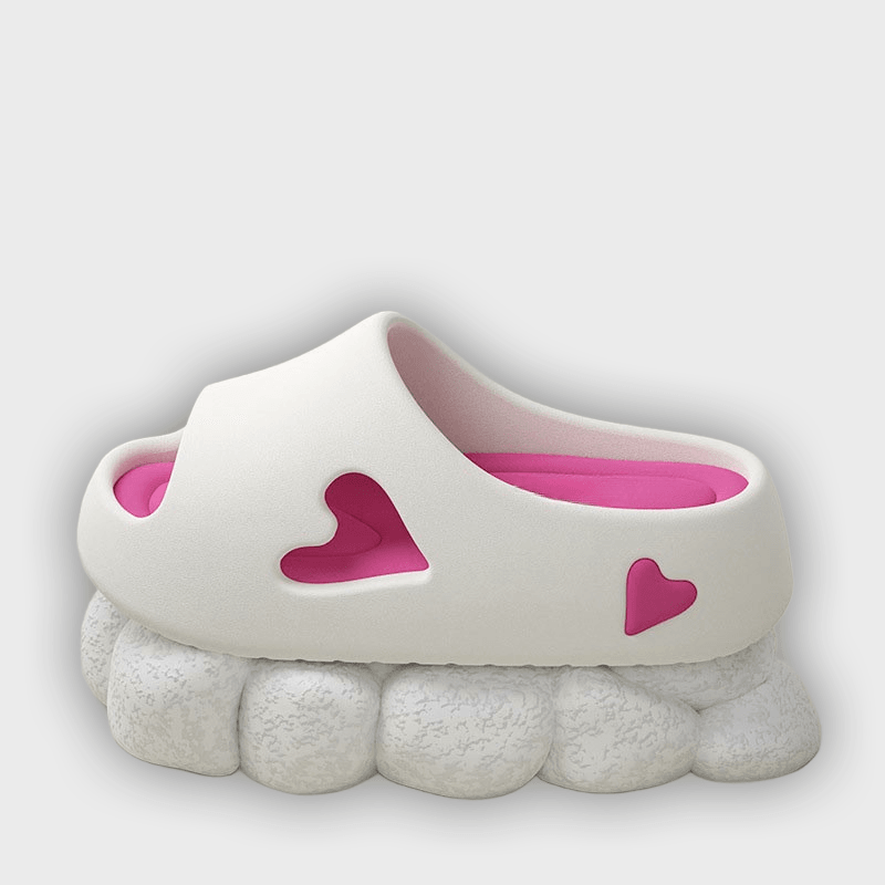 Sofia - Lightweight Heart Design Flip Flops
