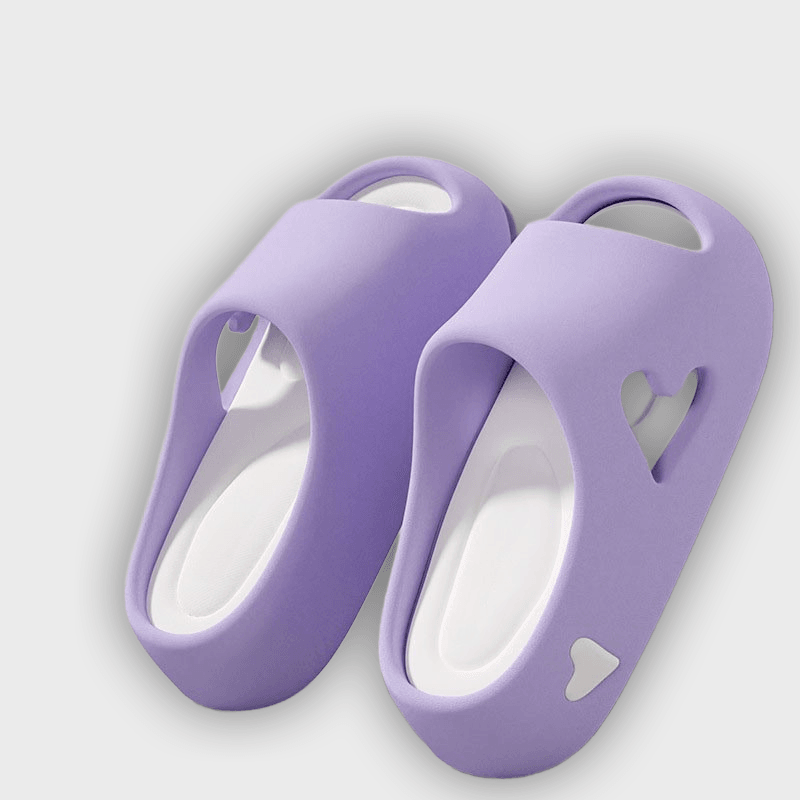 Sofia - Lightweight Heart Design Flip Flops