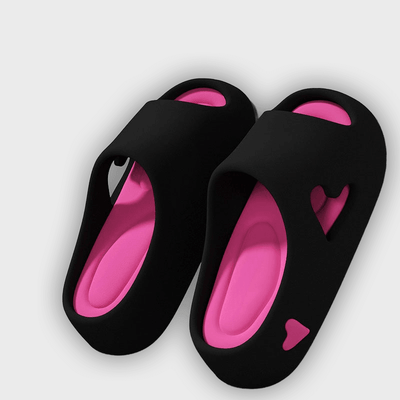 Sofia - Lightweight Heart Design Flip Flops