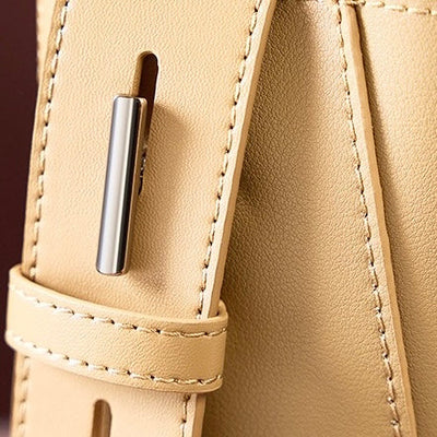Genuine Leather Crossbody & Shoulder Oversized Bucket Bag
