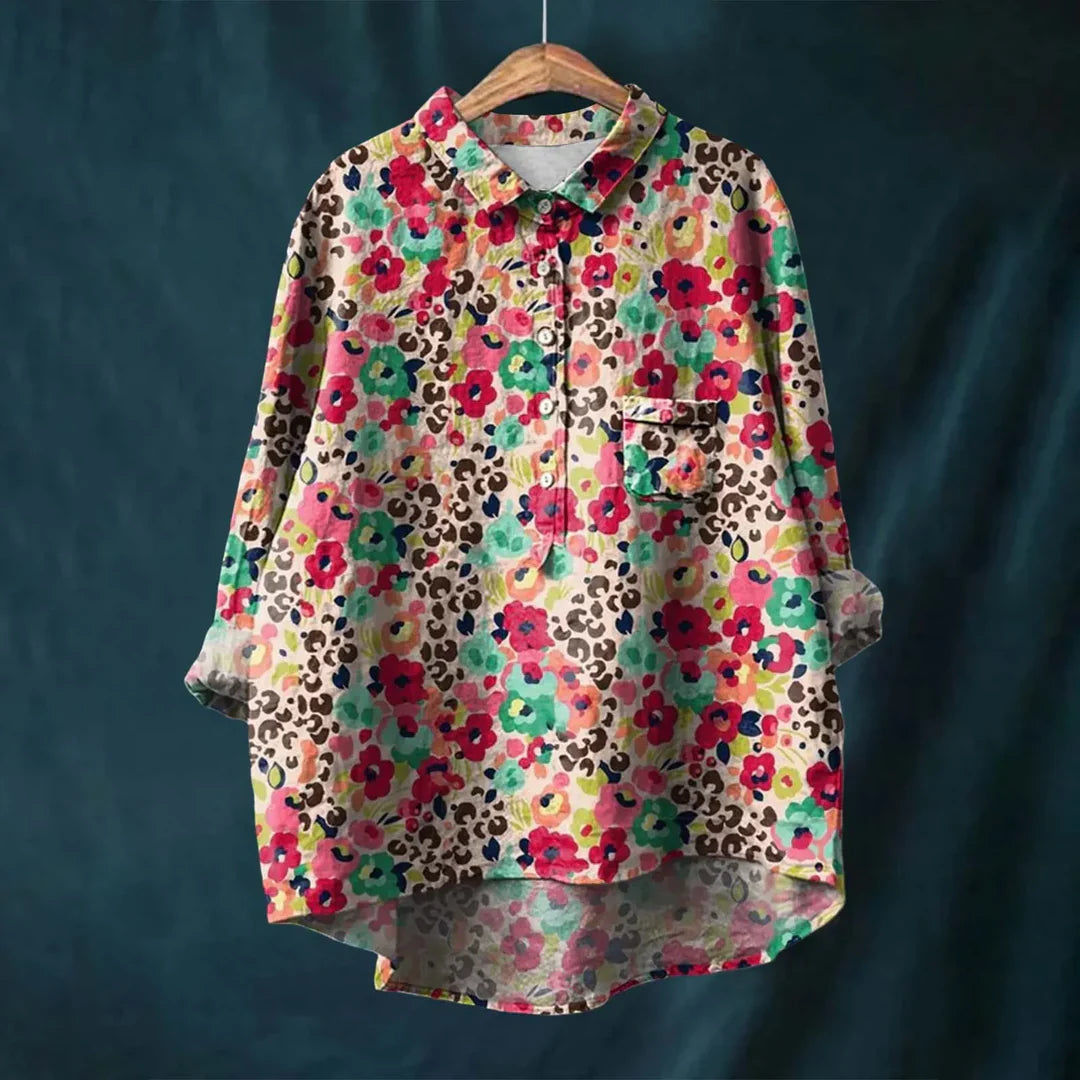 Jayde - Elegant Women's Floral Shirt