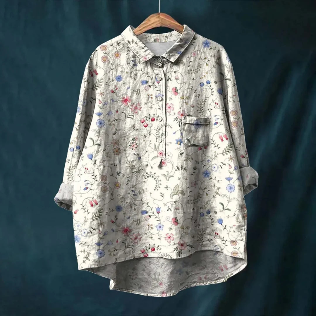 Jayde - Elegant Women's Floral Shirt