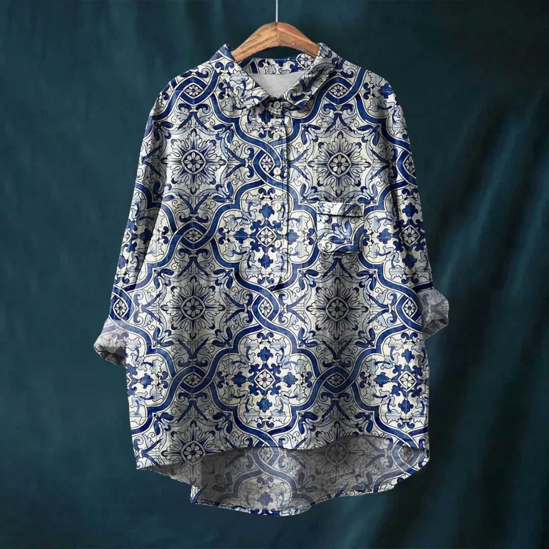 Jayde - Elegant Women's Floral Shirt