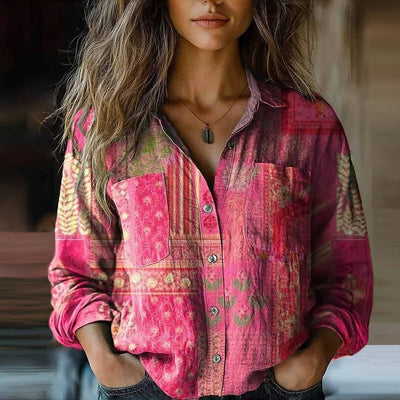 Jesse - Printed Vintage Blouse