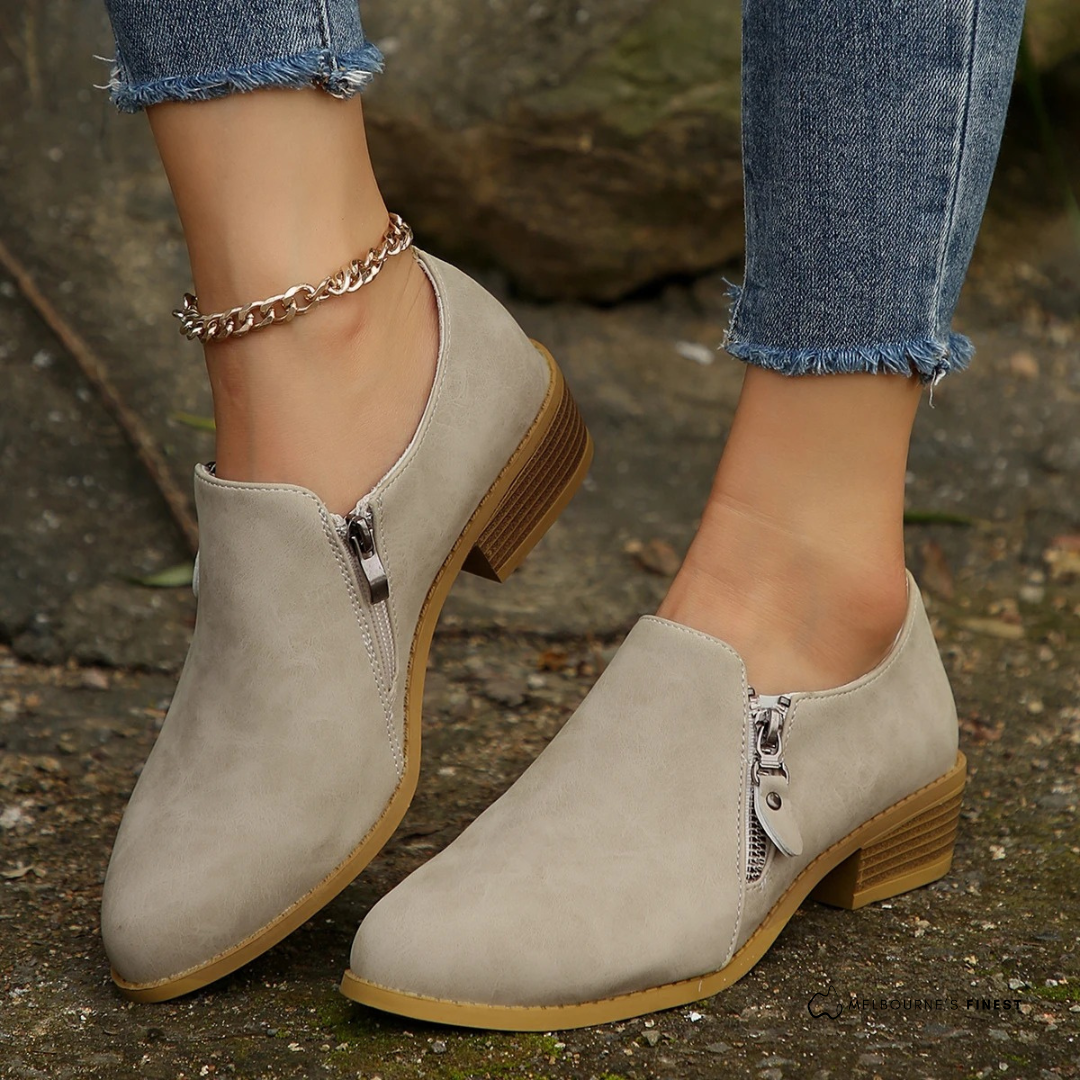 Bronte - Orthopedic Zip-Up Ankle Boots