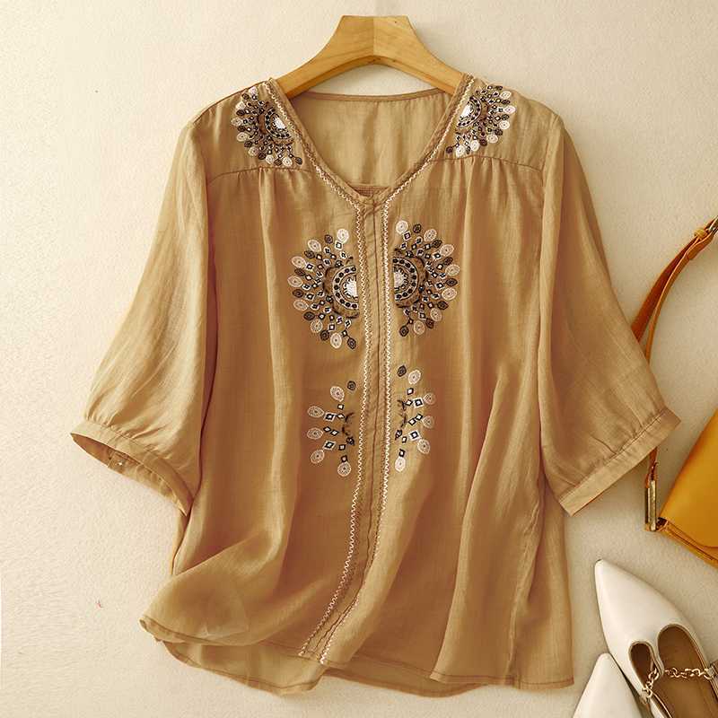 VIVIAN LINEN BLOUSE