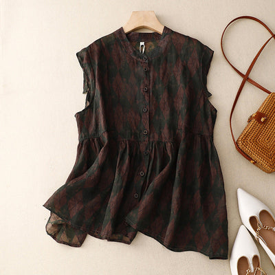 AMANDA LINEN TOP