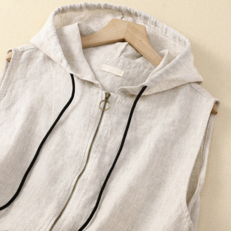 AMANDA LINEN VEST