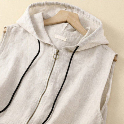 AMANDA LINEN VEST