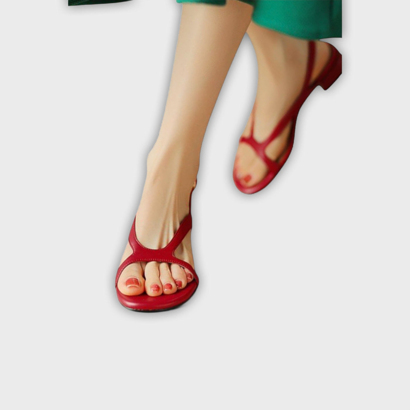 Evelyn - Elegant Minna Flat Sandals with a Refined Finish