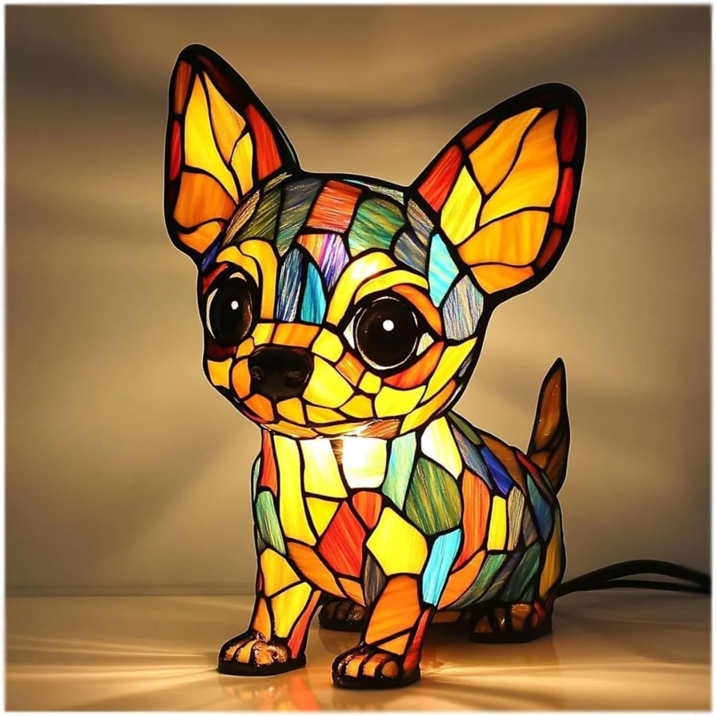 Chacha - Magisk dog lamp in colored glass