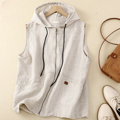 AMANDA LINEN VEST