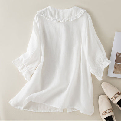 ELLA LINEN BLOUSE