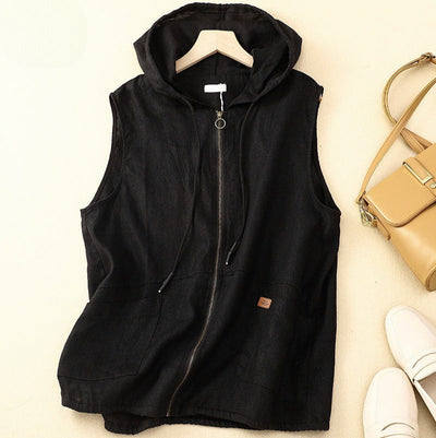 AMANDA LINEN VEST
