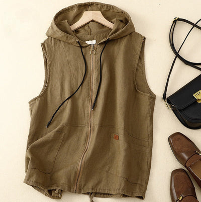AMANDA LINEN VEST