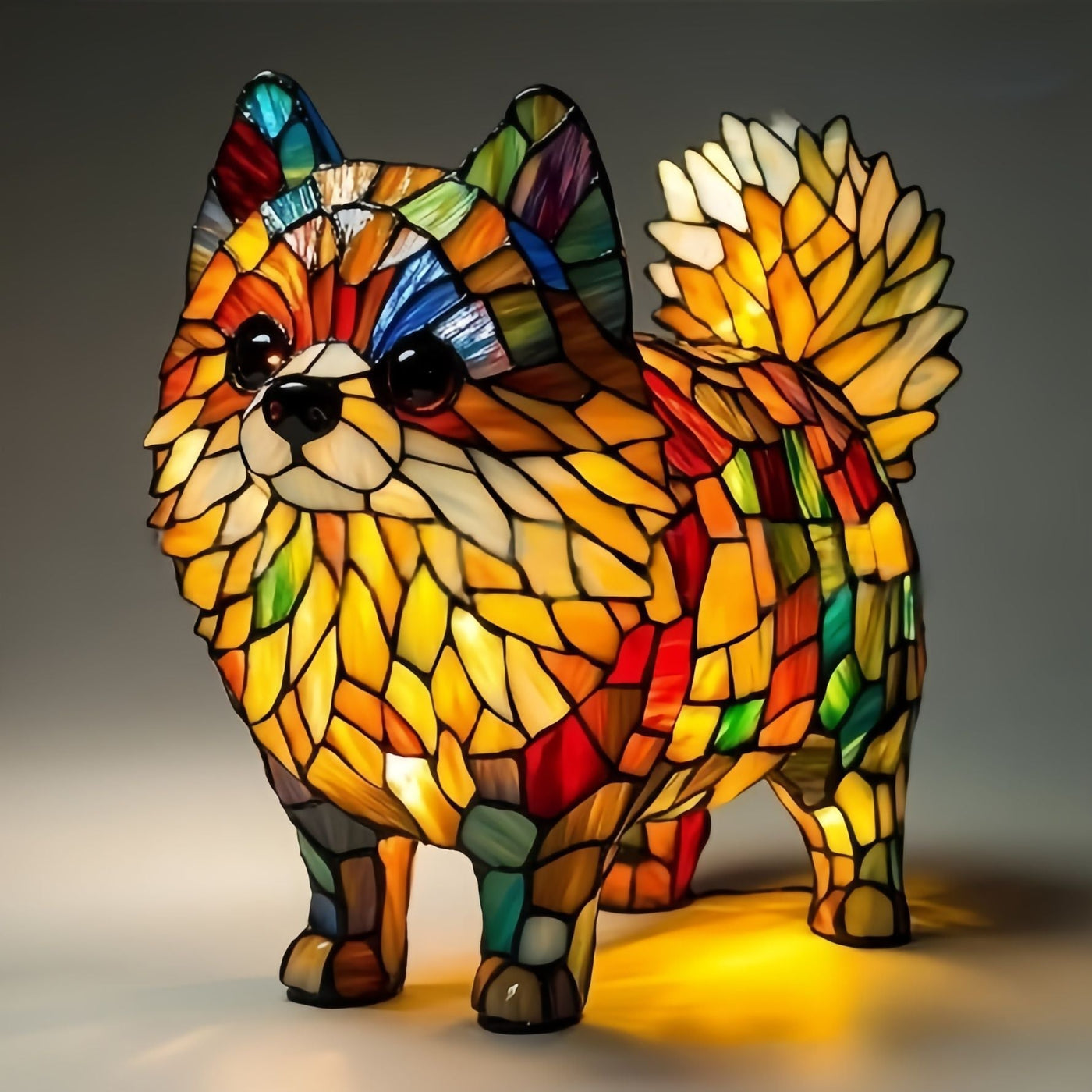Fifi - Magisk dog lamp in colored glass