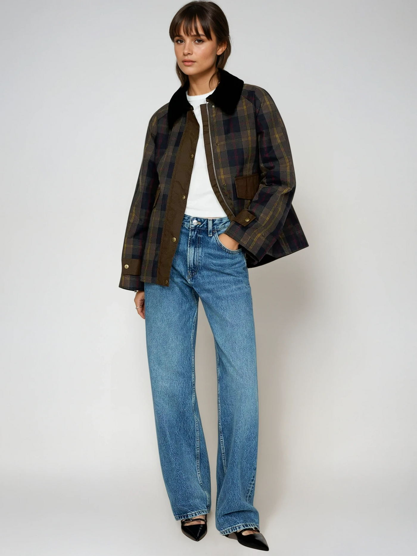 Camila - PLAID STRAIGHT CUT JACKET WITH A MODERN SILHOUETTE