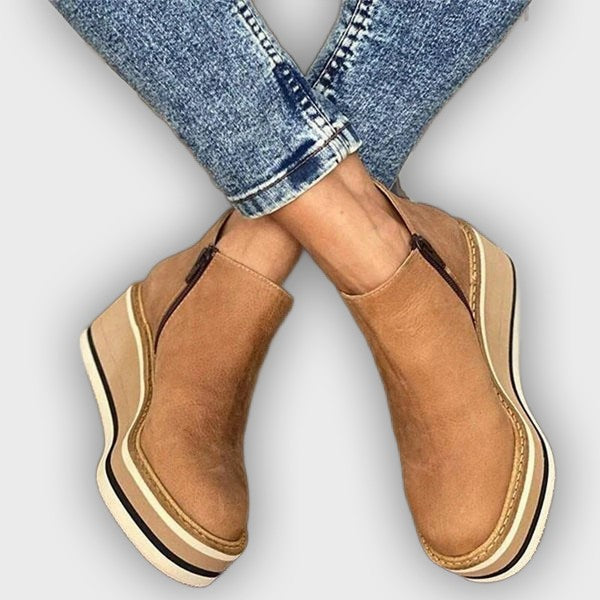 Xanthe - Trendy Women’s Wedges Ankle Boots