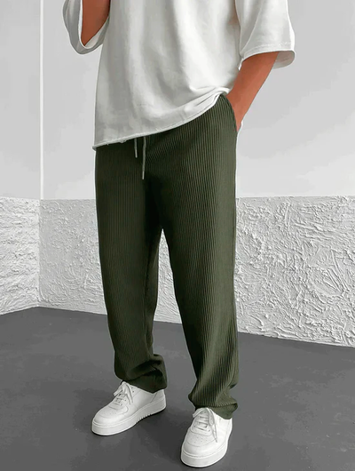 Gary - Ribbed Relaxed Fit Trousers