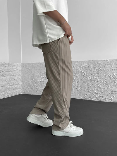 Gary - Ribbed Relaxed Fit Trousers