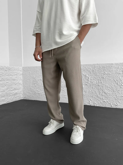 Gary - Ribbed Relaxed Fit Trousers