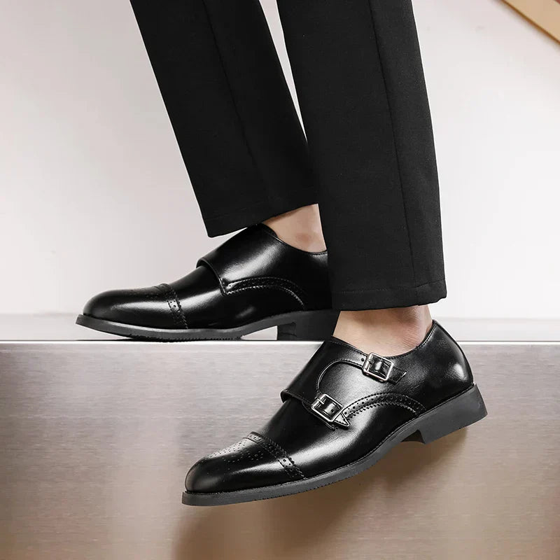 Lex - Double-Monk Strap Shoes