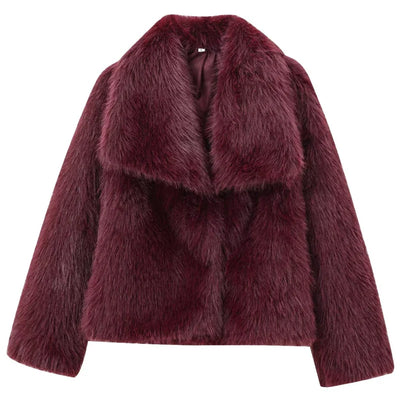 Lucia - Elegant Plush Fur Coat