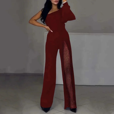 Heather - Glittering Off-shoulder One Piece
