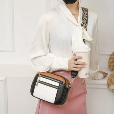 Violet - Refined Leather Shoulder Bag