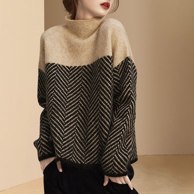 Carla - Cozy Contrast Sweater