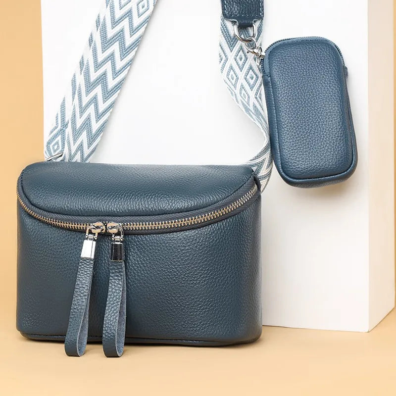 Nina - Refined Leather Shoulder Bag