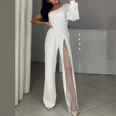 Heather - Glittering Off-shoulder One Piece