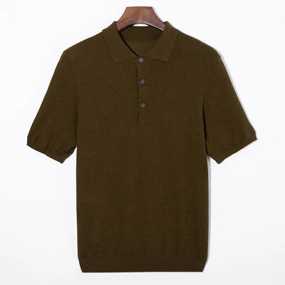 Lorenzi - Silk and Wool Polo Shirt