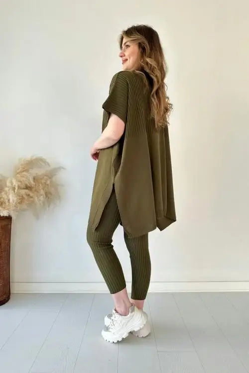 Monica - Stretch Knitted Two-piece Set