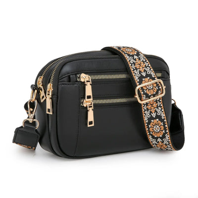 Violet - Refined Leather Shoulder Bag