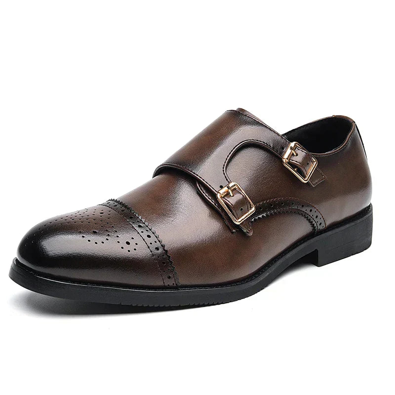 Lex - Double-Monk Strap Shoes