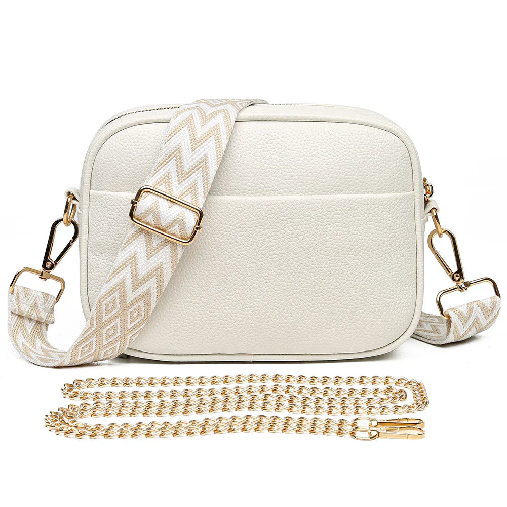 Zara - Refined Leather Shoulder Bag