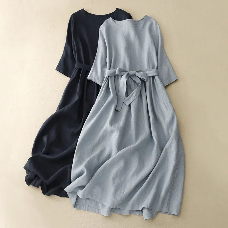 EMMA LINEN DRESS