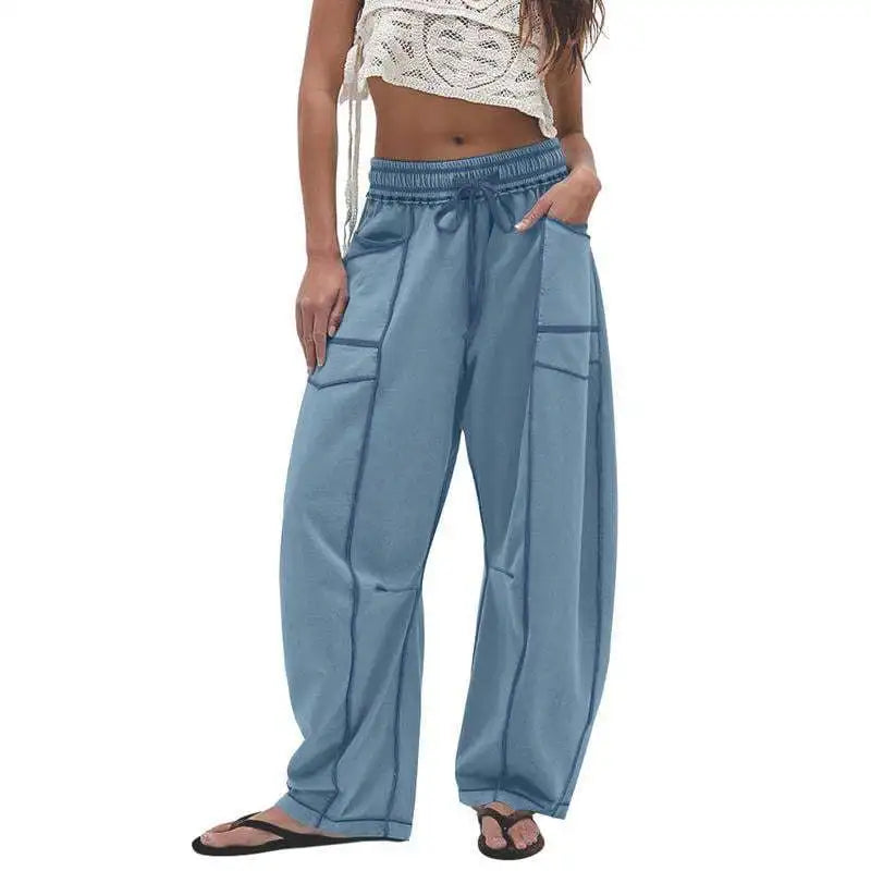 Orlaina - Relaxed Fit Wide Leg Pants