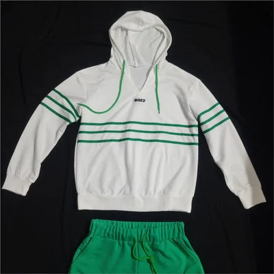Chelsea – Stripe Print Two-Piece Sports Set