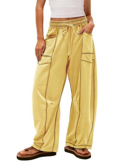 Orlaina - Relaxed Fit Wide Leg Pants