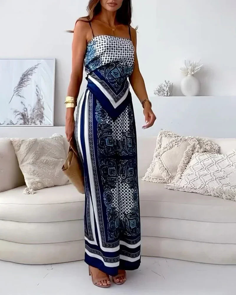 Micah - Stylish Lace-Up Vest & Pant Set