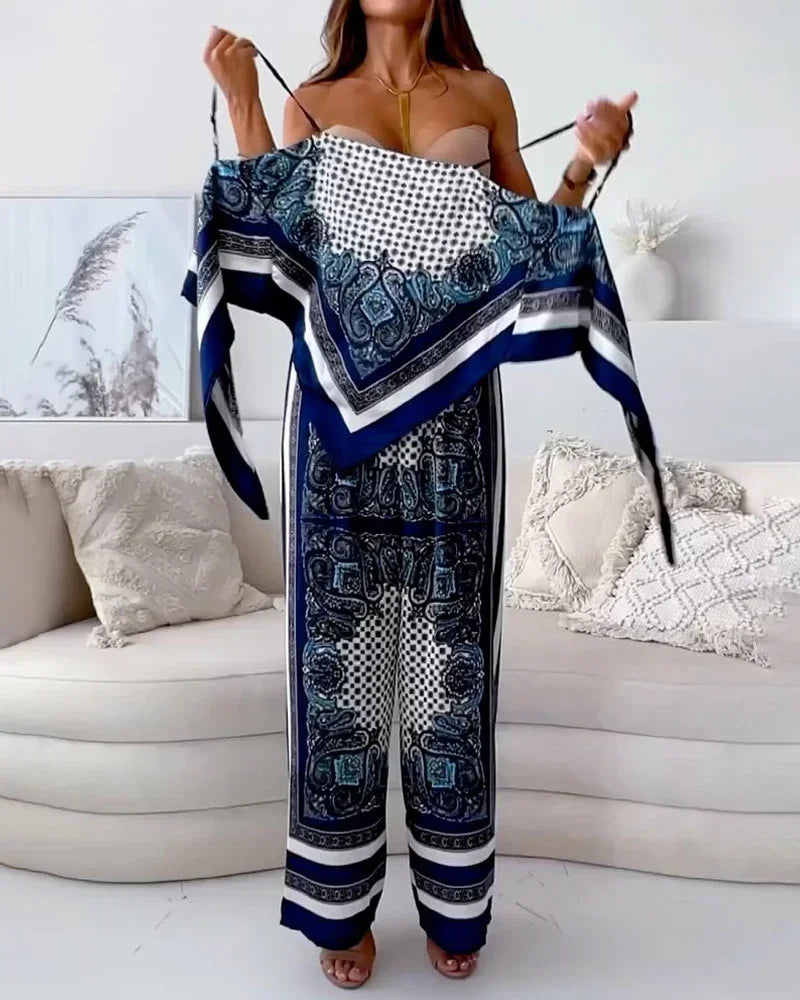 Micah - Stylish Lace-Up Vest & Pant Set