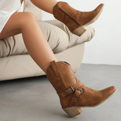 Mika - Buckle Ankle Boots