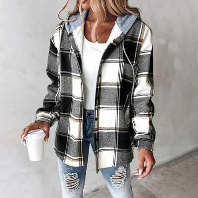 Bella - Stylish plaided jacket