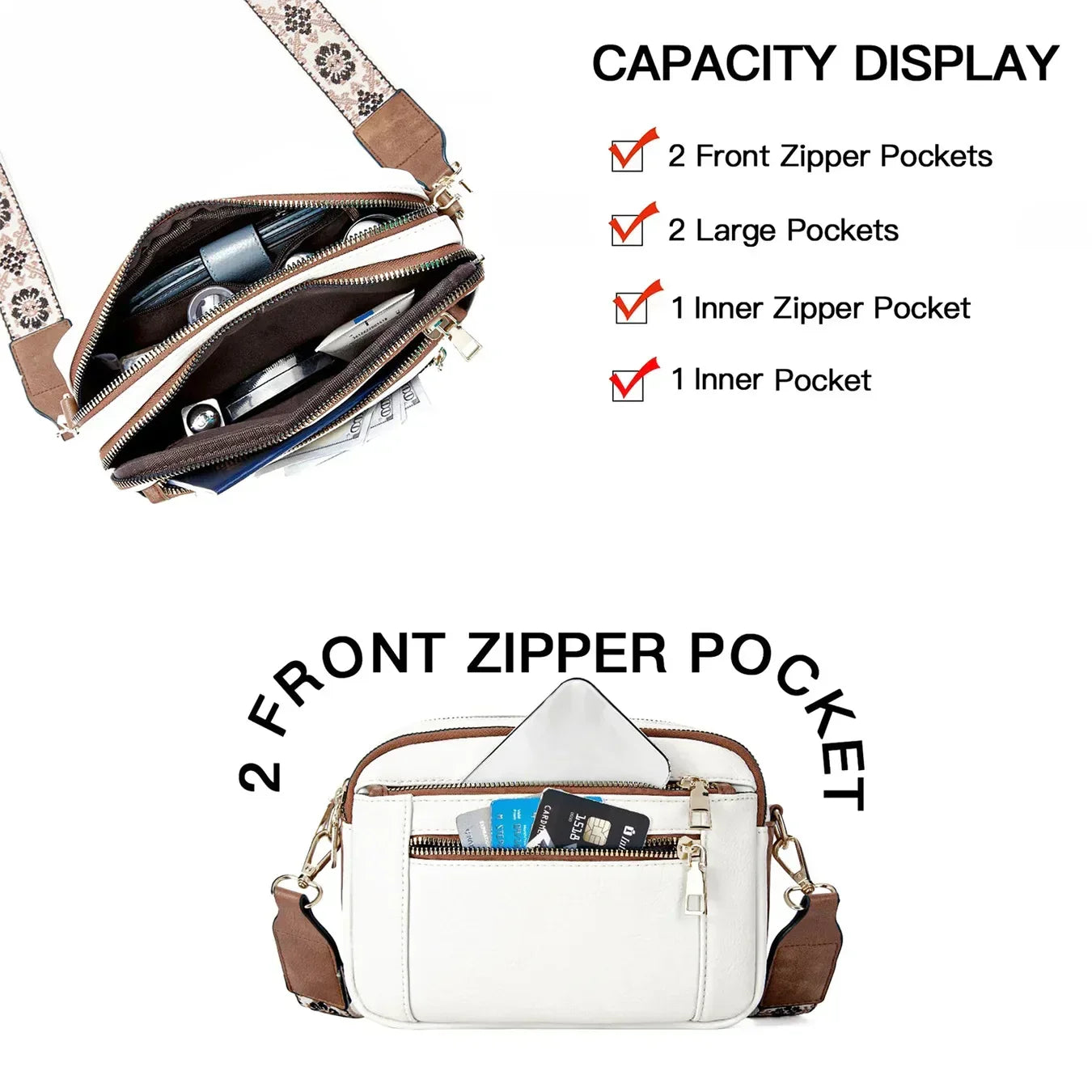 Edith - Refined Leather Shoulder Bag