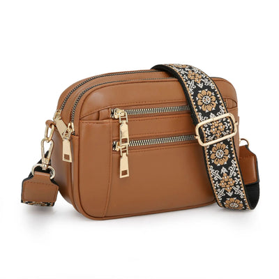 Violet - Refined Leather Shoulder Bag
