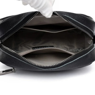 Zara - Refined Leather Shoulder Bag